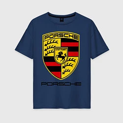 Женская футболка оверсайз Porsche Stuttgart