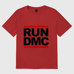 Футболка оверсайз женская Run DMC, цвет: красный