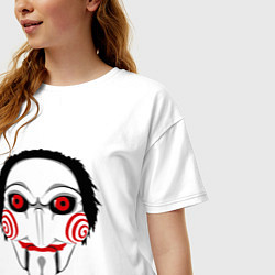 Футболка оверсайз женская Play the game?, цвет: белый — фото 2