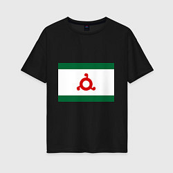 Женская футболка оверсайз Ингушетия: флаг