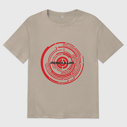 Футболка оверсайз женская Pendulum, цвет: миндальный