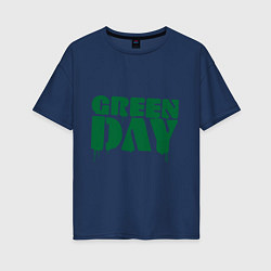 Футболка оверсайз женская Green Day, цвет: тёмно-синий
