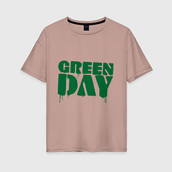 Футболка оверсайз женская Green Day, цвет: пыльно-розовый