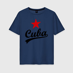 Женская футболка оверсайз Cuba Star