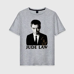 Женская футболка оверсайз Jude Law