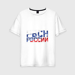 Женская футболка оверсайз РВСН России