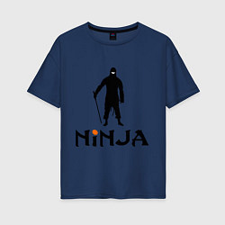 Женская футболка оверсайз Black Ninja