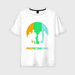 Женская футболка оверсайз Imagine Dragons: Evolve