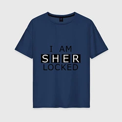 Женская футболка оверсайз I am Sherlocked