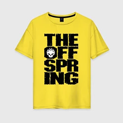 Футболка оверсайз женская The Offspring, цвет: желтый