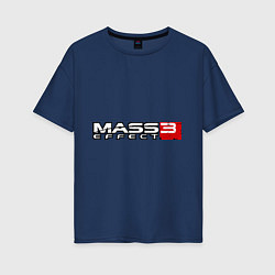 Футболка оверсайз женская Mass Effect 3, цвет: тёмно-синий