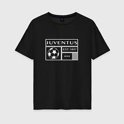 Женская футболка оверсайз Juventus - EST 1897 2022