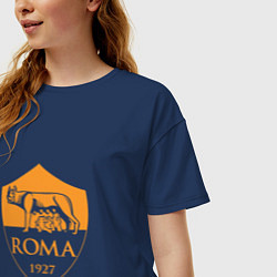Футболка оверсайз женская AS Roma: Autumn Top, цвет: тёмно-синий — фото 2
