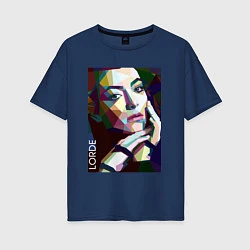 Женская футболка оверсайз Lorde Art