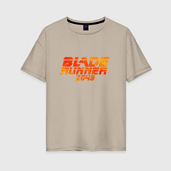 Футболка оверсайз женская Blade Runner 2049, цвет: миндальный