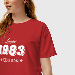 Футболка оверсайз женская Limited Edition 1983, цвет: красный — фото 2