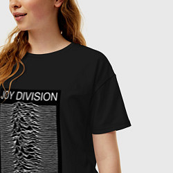 Футболка оверсайз женская Joy Division: Unknown Pleasures, цвет: черный — фото 2