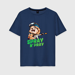 Женская футболка оверсайз CS:GO Spray N Pray