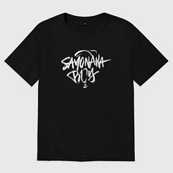 Футболка оверсайз женская Sayonara Boy, цвет: черный