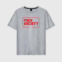 Женская футболка оверсайз F Society
