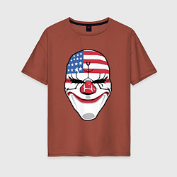 Футболка оверсайз женская American Mask, цвет: кирпичный