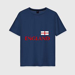 Женская футболка оверсайз Сборная Англии: 10 номер