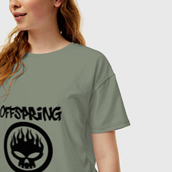 Футболка оверсайз женская The Offspring, цвет: авокадо — фото 2