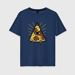Женская футболка оверсайз Божественная пицца