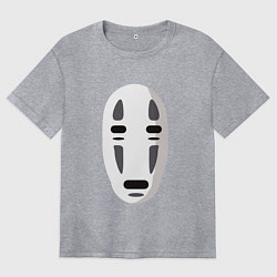 Футболка оверсайз женская Безликий Бог Каонаси, цвет: меланж