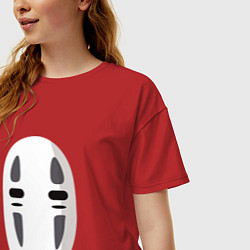 Футболка оверсайз женская Безликий Бог Каонаси, цвет: красный — фото 2