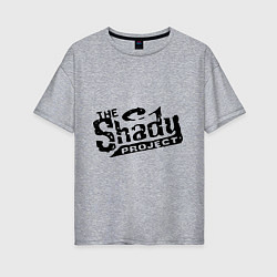 Футболка оверсайз женская The shady project, цвет: меланж