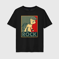 Женская футболка оверсайз Rock Pony