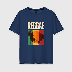 Женская футболка оверсайз Reggae