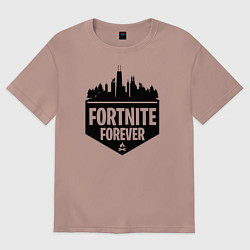 Футболка оверсайз женская Fortnite Forever, цвет: пыльно-розовый