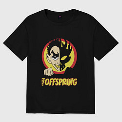 Футболка оверсайз женская The Offspring Boy, цвет: черный