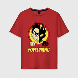 Футболка оверсайз женская The Offspring Boy, цвет: красный