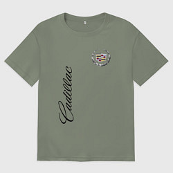 Футболка оверсайз женская Cadillac, цвет: авокадо