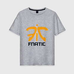 Футболка оверсайз женская Fnatic, цвет: меланж