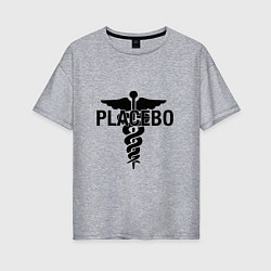 Футболка оверсайз женская Placebo, цвет: меланж