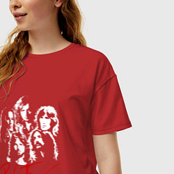 Футболка оверсайз женская Pink Floyd, цвет: красный — фото 2