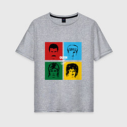 Женская футболка оверсайз Queen Hot Space