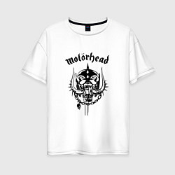 Футболка оверсайз женская Motrhead: Black Devil, цвет: белый