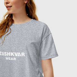 Футболка оверсайз женская ZASHKVAR WEAR, цвет: меланж — фото 2