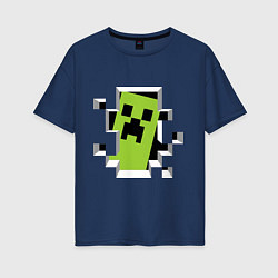 Женская футболка оверсайз Crash Minecraft