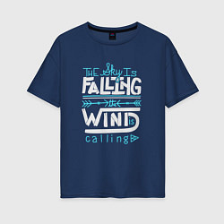 Женская футболка оверсайз Wind is Calling