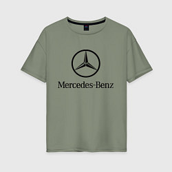 Женская футболка оверсайз Logo Mercedes-Benz
