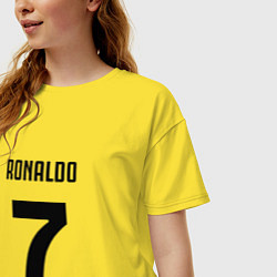 Футболка оверсайз женская RONALDO 7, цвет: желтый — фото 2