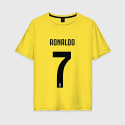 Футболка оверсайз женская RONALDO 7, цвет: желтый