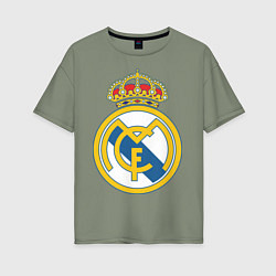 Футболка оверсайз женская Real Madrid FC, цвет: авокадо