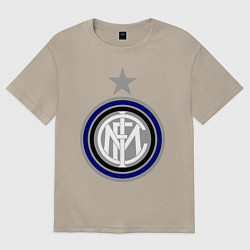 Футболка оверсайз женская Inter FC, цвет: миндальный